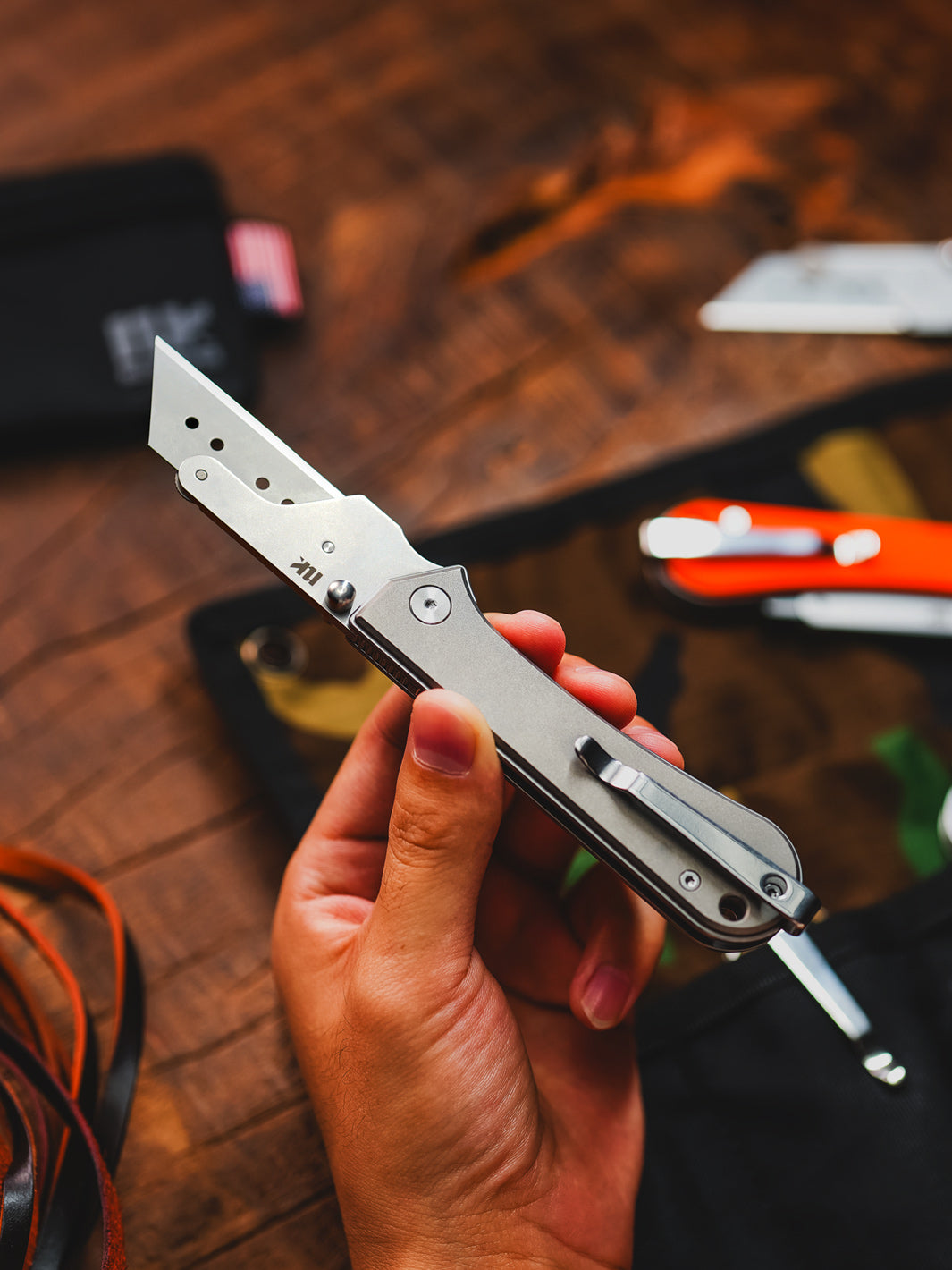 KUMPANTER-SMALL UTILITY KNIFE TITANIUM U23-2008