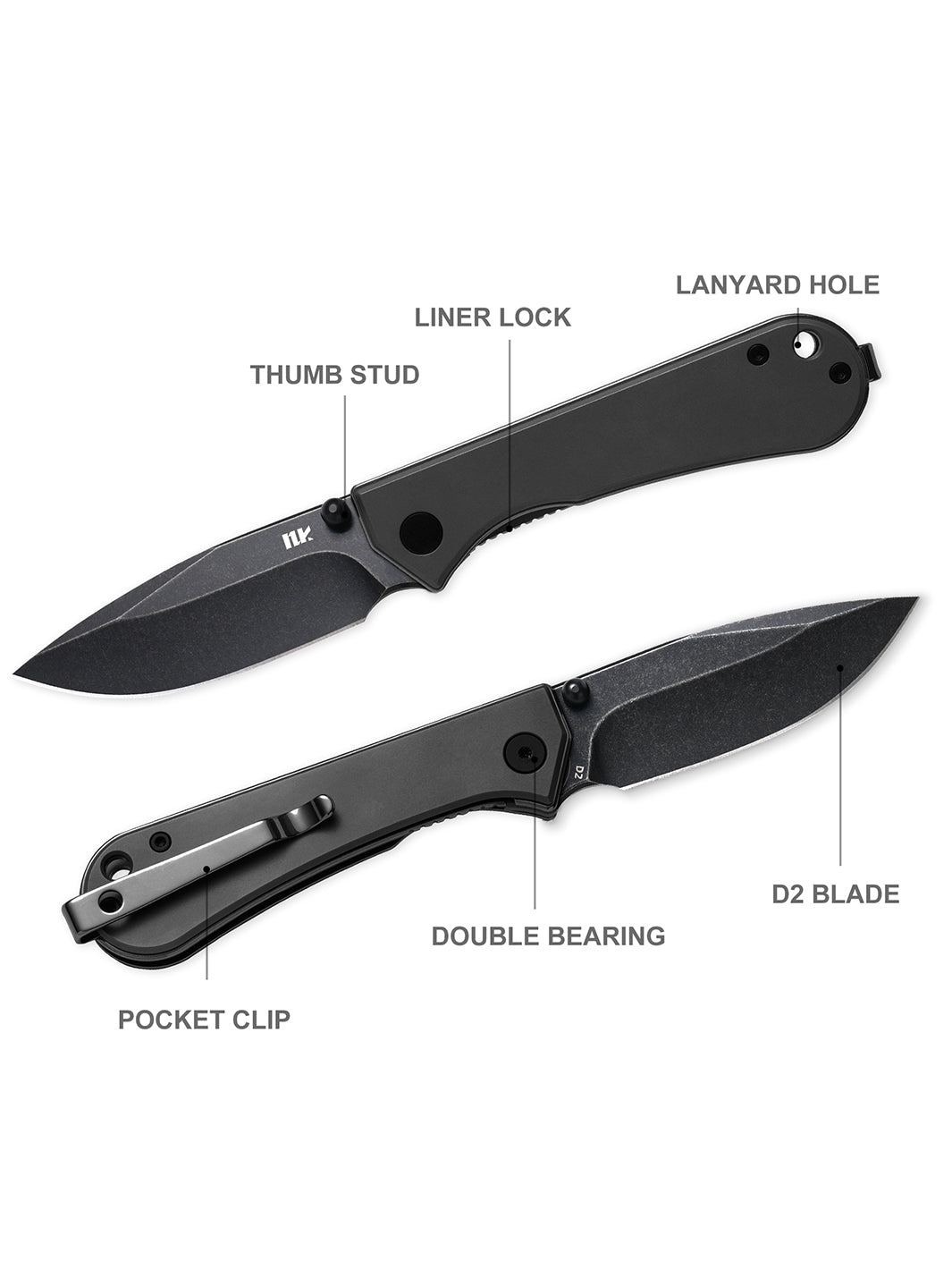 KUMPANTER-SMALL TI-BLACK/D2 S13-1012