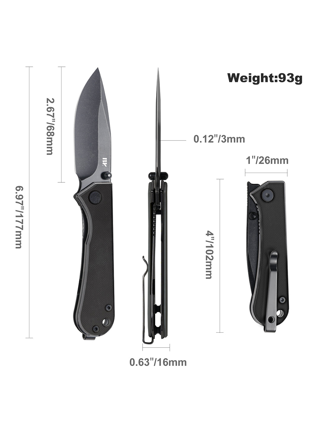 KUMPANTER-SMALL CARBON FIBER S13-1009