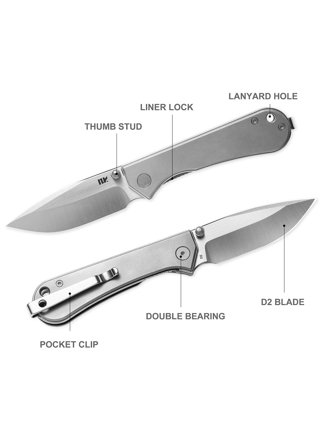 KUMPANTER-SMALL TI-Sandblasted/D2 S13-1011