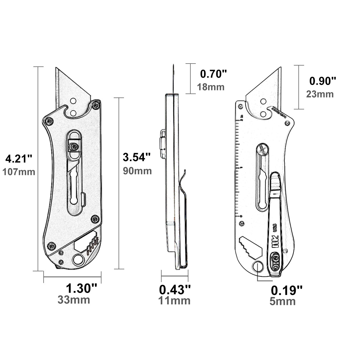 KUMPANTER UTITLITY KNIFE U25-2503