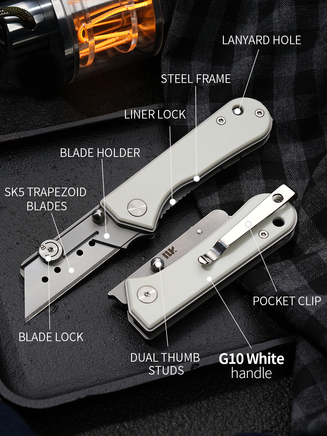 KUMPANTER UTILITY KNIFE WHITE U23-XS 2302