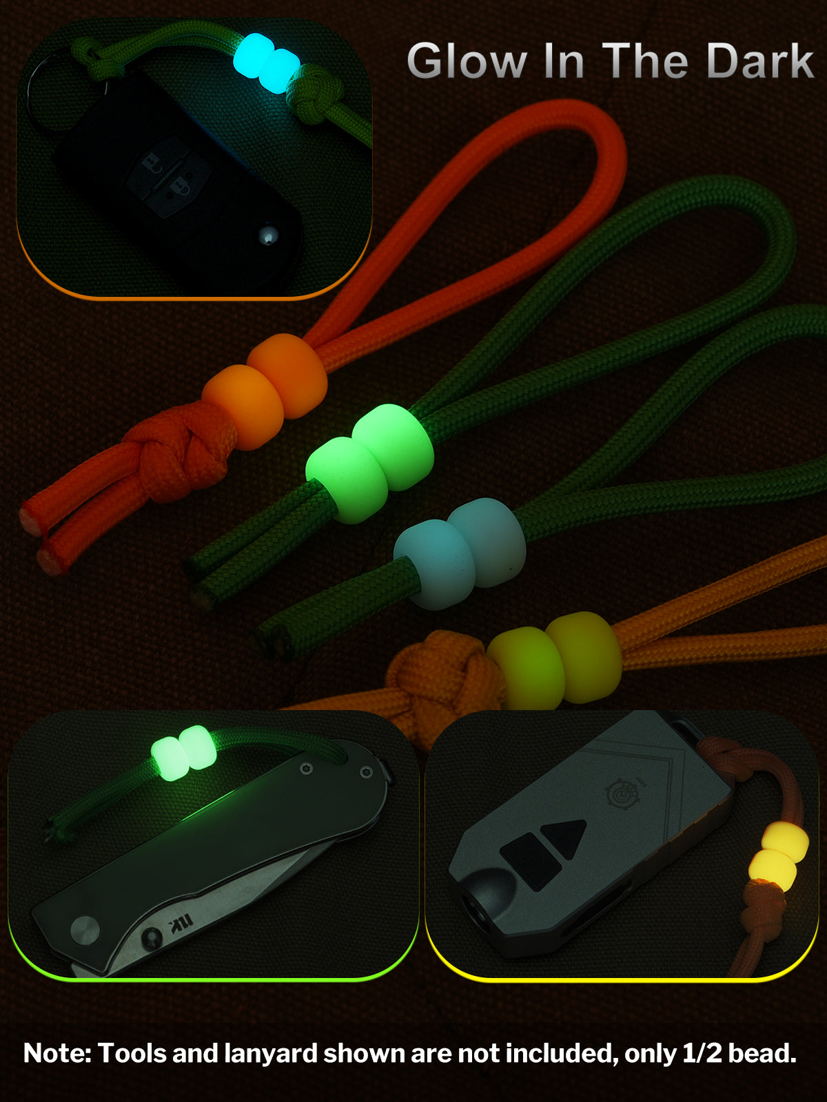 GLOW IN THE DARK KNIFE BEADS