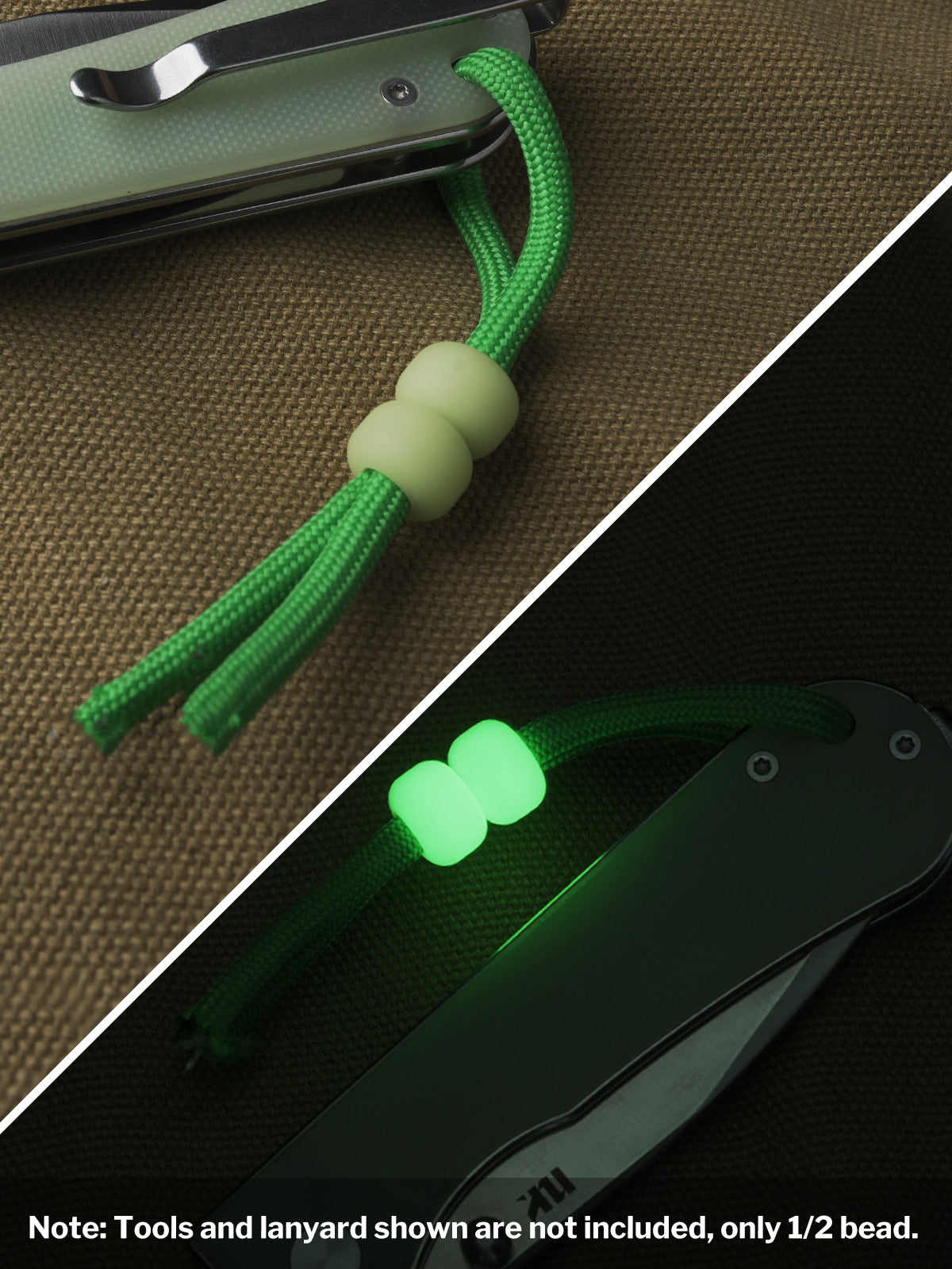GLOW IN THE DARK KNIFE BEADS