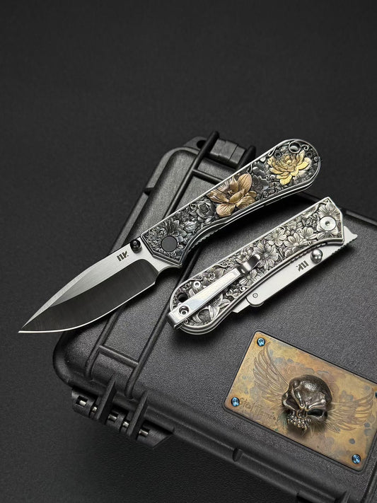 Handmade Sterling Silver Handle Scales – For S13 / U23 / T33