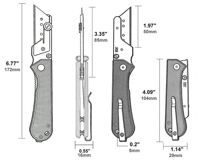 KUMPANTER UTILITY KNIFE PEI U23 Gen 2 U23-2016