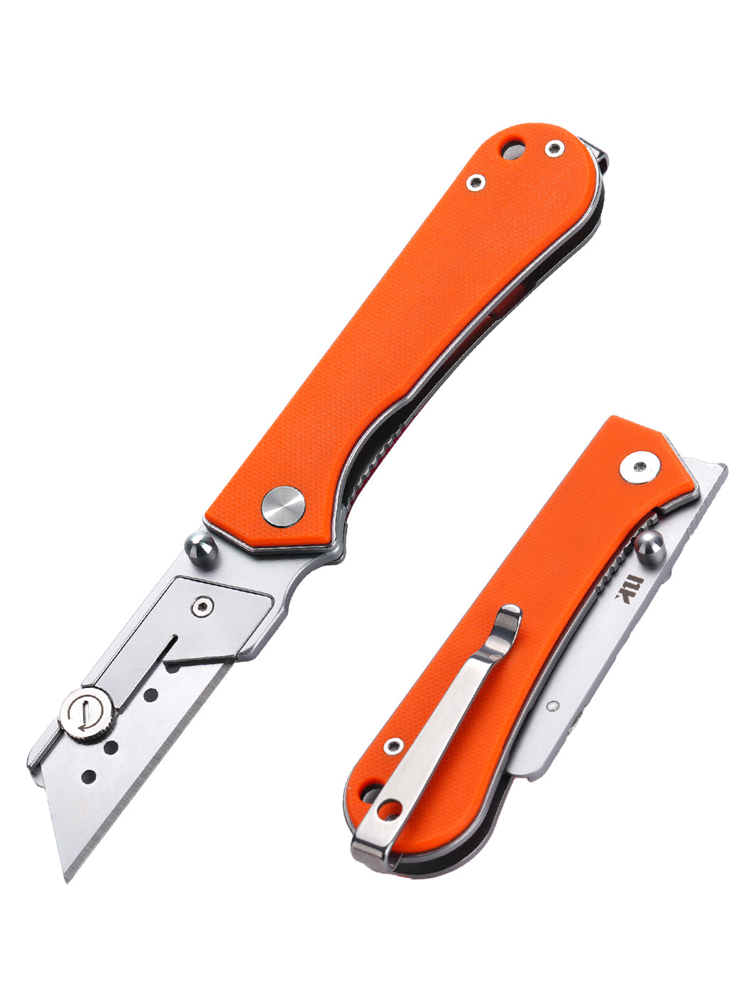 U23 Gen 2 folding utility knife shown in open and closed positions